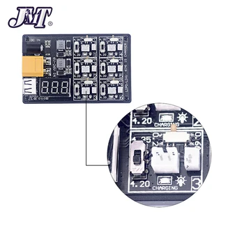 JMT 6in1 LiPo Charging Board LiPo 1S 12A 3V батерия зарядно зарядно устройство ще захранване на такса за RC аксесоари с USB интерфейс части