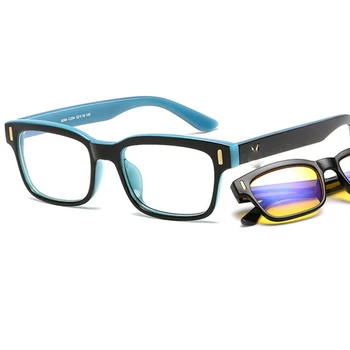 Мода Синя Светлина Блокер Жълти Очила На Мъже, Жени, Компютърни Игри Защита На Очите Очила, Оптични Рамки Антирадиация Унисекс