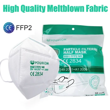 Powecom Fpp2 маска CE ФПЧ2. 5 защитно FFP2Mask Ffp2 множество кърпа за прах маска 95% сигурност хигиенична Маска Ffpp2 филтър
