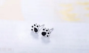 TJP мода 925 сребро дамски пръстени комплекти са прекрасен Котешки нокът момиче регулируем пръстен сладък дизайн на животните колие