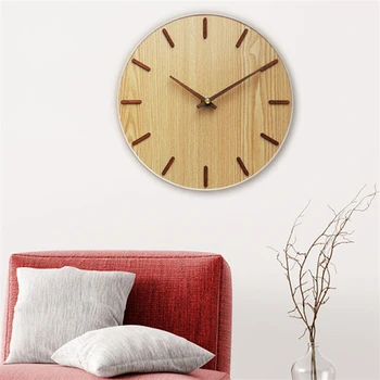 Декор САМ дървени часовници 12 инча стенен часовник циферблат дърво зърно циферблат дървени часовници дъска с дебелина 3 мм, 9 мм часовници Аксесоари