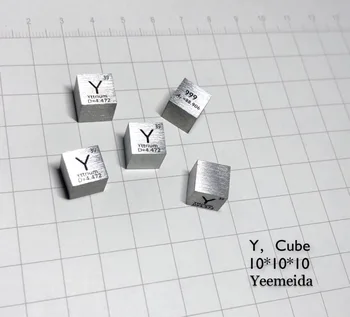 Висока чистота 99,9% иттрия Y Metal 10mm Cube
