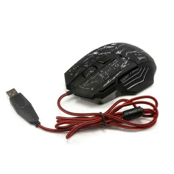 3200DPI 7 бутона 7 цвята led подсветка оптична проводна USB мишка Gamer мишката notebook PC компютърна мишка детска мишката, за Pro Gamer
