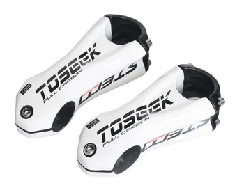 TOSEEK Carbon Stem диаметърът на волана 31,8 мм 10 градуса 80/90/100/110 мм пътен под наем на планински велосипеди резервни части 132 g