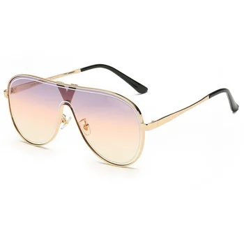 Нов 2020 Марка дизайн писмо слънчеви очила дамски модни метал слънчеви очила за дами реколта големи слънчеви очила нюанси gafas de sol