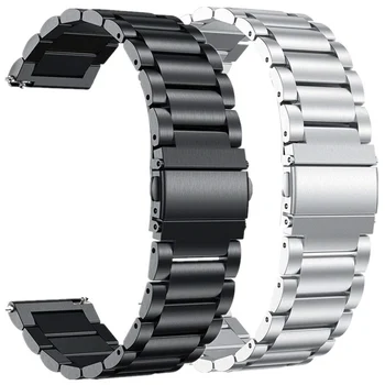 Каишки от неръждаема стомана за Samsung Galaxy Watch Active2 2 40 мм 44 мм смарт гривна ленти за Galaxy Watch 46 мм/Gear S3 22 мм 20 мм