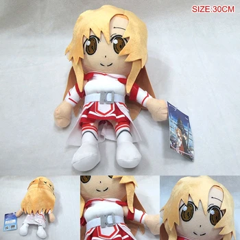 Аниме Sword Art Online плюшен подвесная играчка SAO Kirito Yuuki Asuna кукла мека мека окачване играчки, подаръци 33 сантиметра