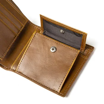 Мъжки портфейли луксозни черни кожени двойни къси чантата за мъже Hasp тънък стандартен портфейл мъжки billetera hombre клатч паричен чанта