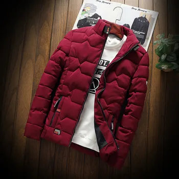 есен-зима нова яке мода тенденция на ежедневни удебелена топли памучни дрехи тънък бейзбол палто размер надолу топло яке
