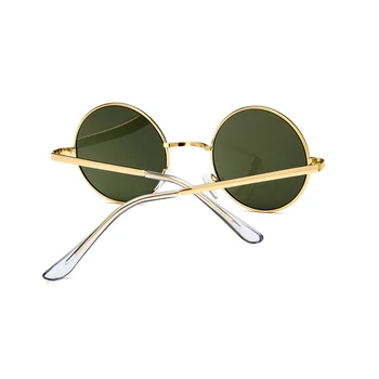 Sen Maries мода нов 2020 кръгли слънчеви очила за Жени на реколтата метална рамка, розов, жълт обектив цветни сенки слънчеви очила с UV400