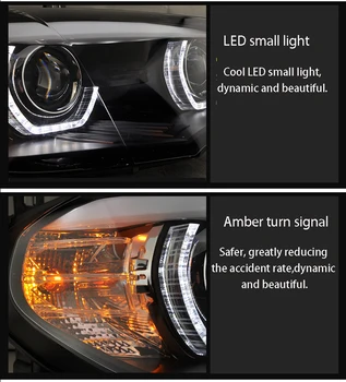 Стайлинг за кола за BMW X5 E70 LED Head Light главоболие фенер в събирането 2007-2011 година DRL+мигач+спирачка+заден ход