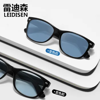 LEIDISEN мода класически стил поляризирани слънчеви очила наклон слънчеви очила готино мъже реколта марка дизайнерски слънчеви очила Oculos De Sol