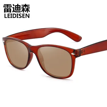 LEIDISEN мода класически стил поляризирани слънчеви очила наклон слънчеви очила готино мъже реколта марка дизайнерски слънчеви очила Oculos De Sol