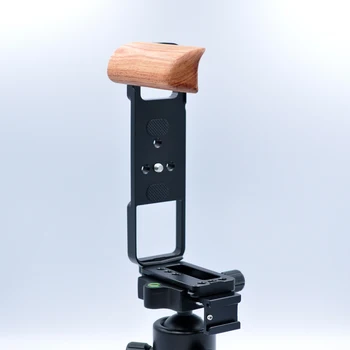 Дървена скоба л за фотоапарат Fuji GFX 50R Fujifilm с горещ притежател на ръцете на притежателя на обувката