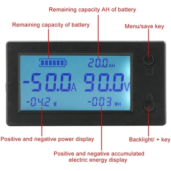 AYHF-200A STN дисплей LCD цифров мултицет напрежението Ампера мощност енергия на Амперметър волтметър батерия от Волт-амперметър о монитор Пан