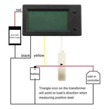 AYHF-200A STN дисплей LCD цифров мултицет напрежението Ампера мощност енергия на Амперметър волтметър батерия от Волт-амперметър о монитор Пан