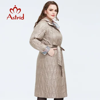 Астрид 2020 Пролет ново пристигане на жената яке широки дрехи жени плюс размера на дълго палто с колан пролет палто жени AM-9428