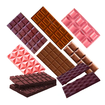 3D шоколади прес-форми поликарбонатный тава за пластмасови форми Para Solid Chocolate Molds Form Хлебни Baking Мухъл сладкарски инструменти