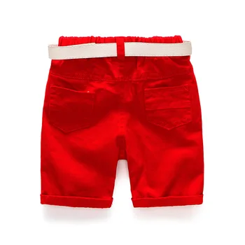 VIMIKID 2018 Boys Set Short Sleeve Shirt Shorts 2 Piece Belt Set Summer Gift Hot Explosion Gentleman Момче Baby Clothes