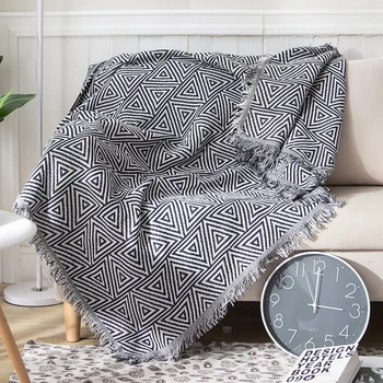 Европейският модерен хвърли едно одеяло на дивана Cobertor виси на гоблен за офис легло билети за пътуване одеяло