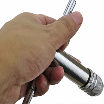 T-образна дръжка храповик кран ключ с 5шт M3-M8 машина спираловидна резба metric вилица кран