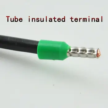 1000 броя тръба E1512 предварително изолирующая клемма изолиран кабел кабел конектор обжимная клемма (тип TG-JT) AWG #16 VE1512