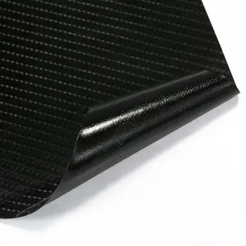 За Тесла Модел 3, централна конзола вътрешна стикер на кутията в интериора на автомобила филм Филм бариера в устройство за управление на въглеродни влакна 5D