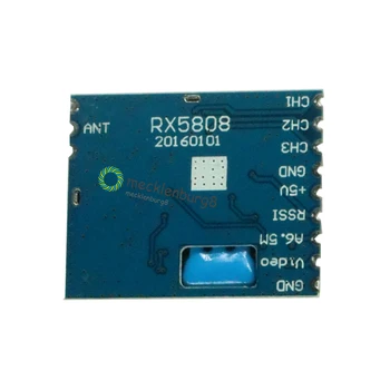 FPV 5.8 G безжична аудио-видео приемник, модул за RX5808 Frequency Phase Lock аналогов изход AV сигнала 3.5 V 170mA такса