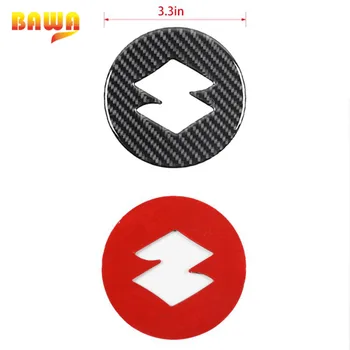 BAWA Car Sticker For Suzuki Jimny Car Steering Wheel Center Decoration Cover Carbon Fiber Sticker For Suzuki Jimny 2019+