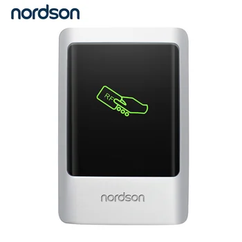 Nordson оригинален метален сензорен екран RFID контролер за достъп водоустойчива IP65 ID 125KHz или IC 13.56 MHz Wiegand вход четец на карти