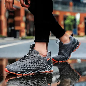 Мъжка мода Ежедневни обувки дантела мъжки маратонки популярна обувки, Мъжки обувки all-match trend дишаща маратонки Zapatillas Hombre