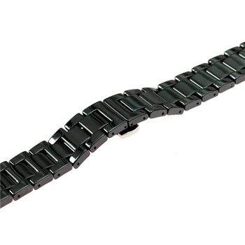 SOONHUA универсален ремък за часа Керамичен каишка метална сгъваема Закопчалка подмяна на ремъците за часа и 20 мм/22 мм