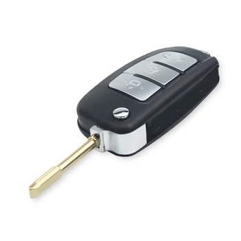 Dandkey 3 бутона 433 Mhz флип дистанционно на ключа на автомобила за Ford Fiesta Focus C Max Ka Fiesta, C-Max и S-Max, Mondeo, Galaxy 2003 2004 2005 2006