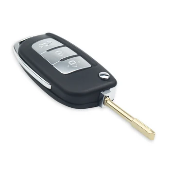 Dandkey 3 бутона 433 Mhz флип дистанционно на ключа на автомобила за Ford Fiesta Focus C Max Ka Fiesta, C-Max и S-Max, Mondeo, Galaxy 2003 2004 2005 2006