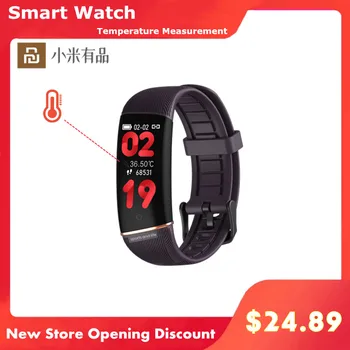 Смарт Часовници Спорт Bluetooth Фитнес Сърдечния Ритъм На Монитора На Температурата На Тялото PhoneCall Гривна Андроид Ръчен Часовник От Xiaomi Youpin