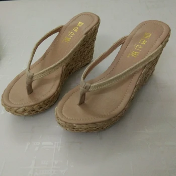Сандали на висок ток 9 см. дамски летни плажни обувки Дамски обувки и сандали на танкетке