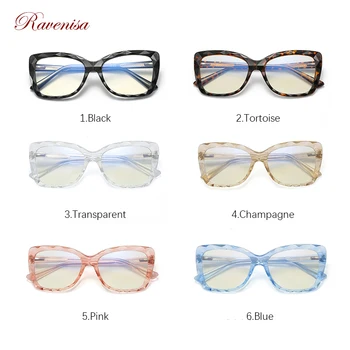 2020 луксозни сини очила Crystal дамски оптични очила анти син лъч лещи котешко око лъскава рамка за дамите компютърно стъкло