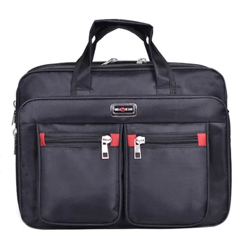 Прост мъкна бизнес мъжки портфейл, чанти за лаптоп, чанти for15 17 инча голям капацитет портативен найлон пътуване за лаптоп чанта