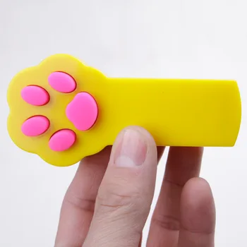 Leewince Creative Смешни Пет LED Cat Laser Toy Cats Laser Pointer Pen Сладко Kitten Paw Shape интерактивна играчка