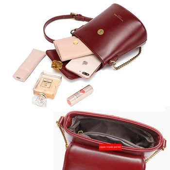 2021 мини изкуствена кожа Crossbody чанта за жени чанти Чанта марка на веригата Дама кофа Чанта лятото куриерска чанта