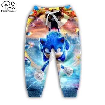 Super Sonic 3d printed Hoodies boy for girl Sweatshirt funny Cartoon Tracksuit zip качулки/панталони/тениска детски дрехи стил-5