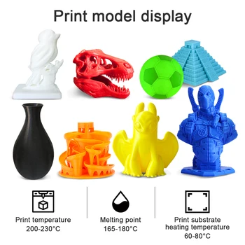 PLA 1.75 mm допуск+-0.02 MM конец принтер 3D 1kg / 2.2 lbs за принтер 3D Еко-содружественный, нисък материал сушене за творения на малки деца
