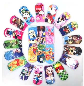 Търговия на едро с Детски чорапи, момчета и момичета сладък карикатура чорап 12 чифта/лот Принцеса окото 3D печат чорап Детски чорапи, детски играчки зима 1-8Т