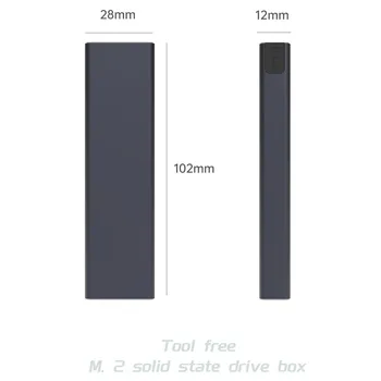 USB Type C SSD Enclosure M2 SSD Case Box External Hard Disk Case for M. 2 NGFF NVME SATA M/B Key Hard Drive Case Realtek RTL9210B