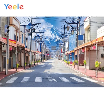 Yeele Landscape Photocall Japan Street Фенер Photography Backgrounds Персонализирани Снимков Фон За Подпори Фото Студио