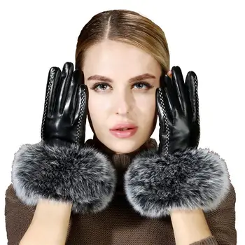 2021 нов пристигане горещо надувательство високо качество на жените истински лисича кожа ръкавици красиви дами истинска лисича кожа ръкавици