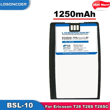 Нови постъпления 1250mAh BSL-10 батерия за Sony Ericsson T28 T28S T28SC T29 T39 T520 T320 R520 R320 BUS-11 литиево-йонна телефонни батерии