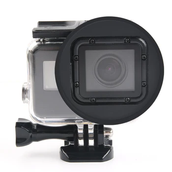 6 в 1 58 mm филтри за GoPro Hero 7 6 5 Черен водоустойчив калъф гмуркане UV CPL червен лилав филтър за Go Pro 7 комплект аксесоари