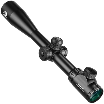 Fire Wolf 10-40X50 E Rifle Scope Tactical Optical Sniper Long Eye Relief Shotgun Sight Pistola Aria Compressa Hunting Riflescope