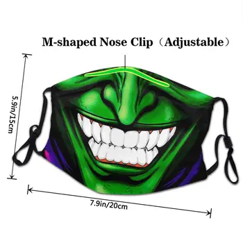 Злодей Green Goblin Маска За Лице За Еднократна Употреба Антибактериална Пылезащитная Покриване На Устата Муфель